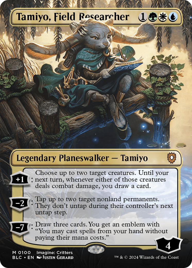 Tamiyo, Field Researcher (Borderless) [Bloomburrow Commander] | Kessel Run Games Inc. 