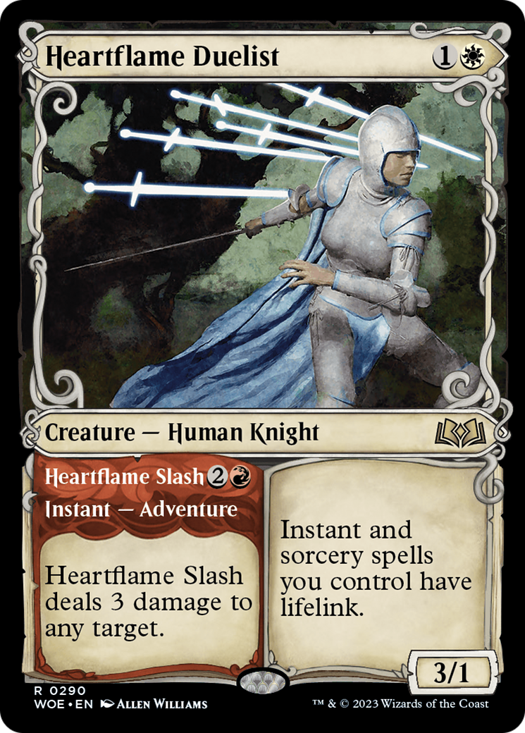 Heartflame Duelist // Heartflame Slash (Showcase) [Wilds of Eldraine] | Kessel Run Games Inc. 