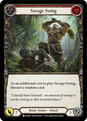 Savage Swing (Red) [U-WTR020] (Welcome to Rathe Unlimited)  Unlimited Rainbow Foil | Kessel Run Games Inc. 