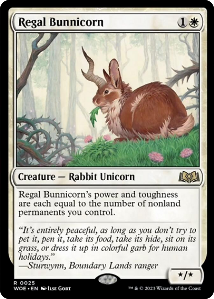 Regal Bunnicorn [Wilds of Eldraine] | Kessel Run Games Inc. 