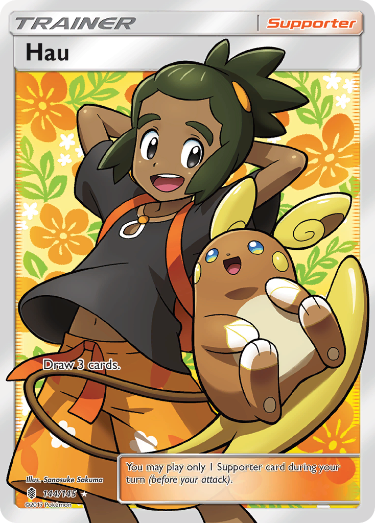 Hau (144/145) [Sun & Moon: Guardians Rising] | Kessel Run Games Inc. 