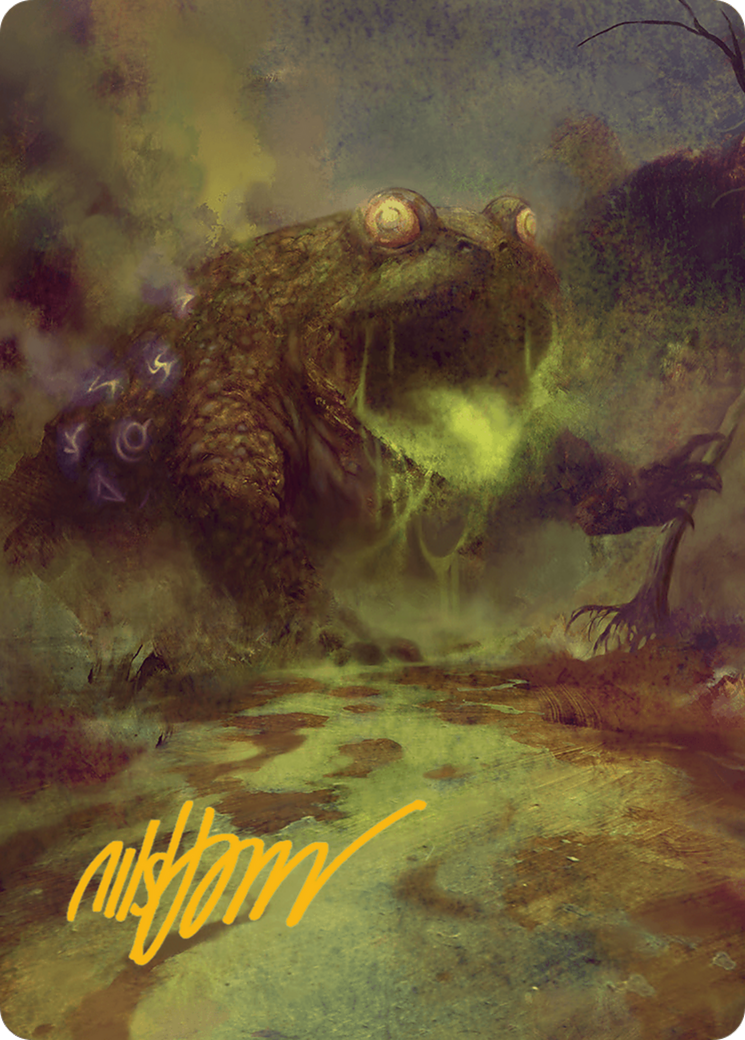 The Gitrog Monster Art Card (Gold-Stamped Signature) [Bloomburrow Art Series] | Kessel Run Games Inc. 