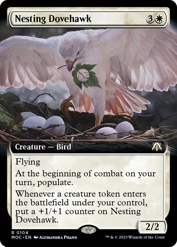 Nesting Dovehawk (Extended Art) [March of the Machine Commander] | Kessel Run Games Inc. 