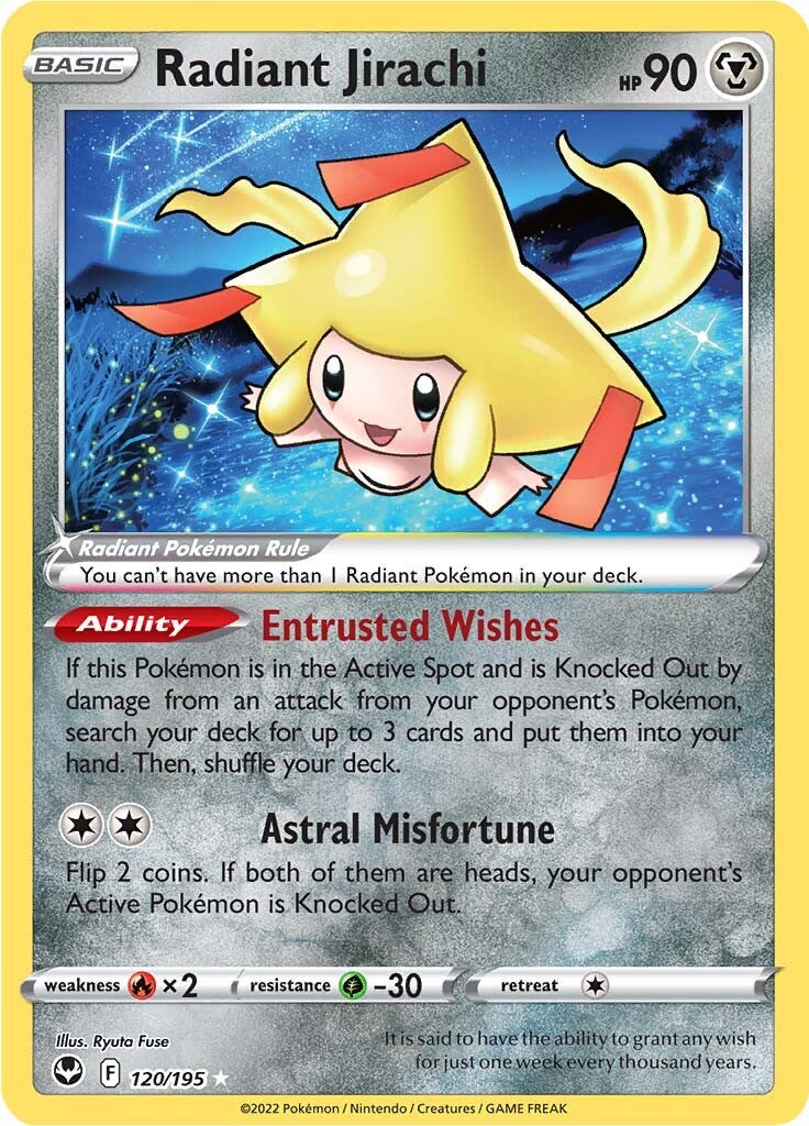 Radiant Jirachi (120/195) [Sword & Shield: Silver Tempest] | Kessel Run Games Inc. 