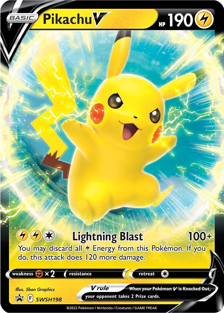 Pikachu V (SWSH198) [Sword & Shield: Black Star Promos] | Kessel Run Games Inc. 