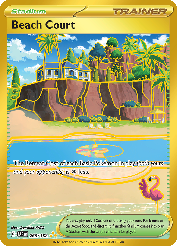 Beach Court (263/182) [Scarlet & Violet: Paradox Rift] | Kessel Run Games Inc. 
