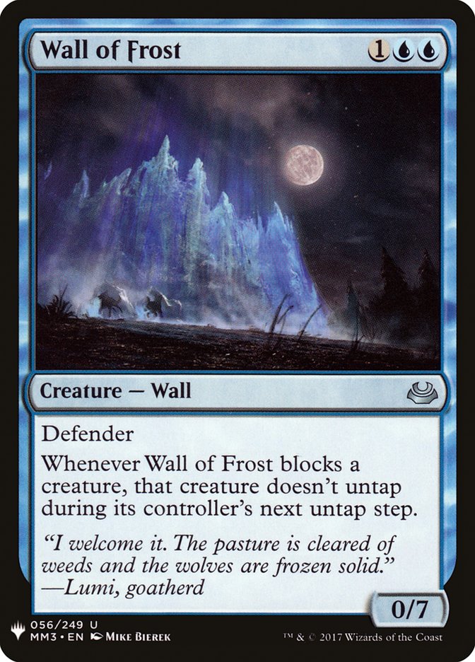 Wall of Frost [Mystery Booster] | Kessel Run Games Inc. 