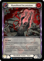 Runeblood Incantation (Yellow) [EVR108] (Everfest)  1st Edition Extended Art Rainbow Foil | Kessel Run Games Inc. 