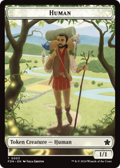 Copy // Human Double-Sided Token [Foundations Tokens] | Kessel Run Games Inc. 