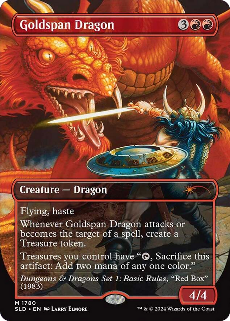 Goldspan Dragon (Rainbow Foil) [Secret Lair Drop Series] | Kessel Run Games Inc. 