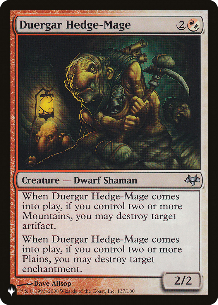 Duergar Hedge-Mage [The List Reprints] | Kessel Run Games Inc. 