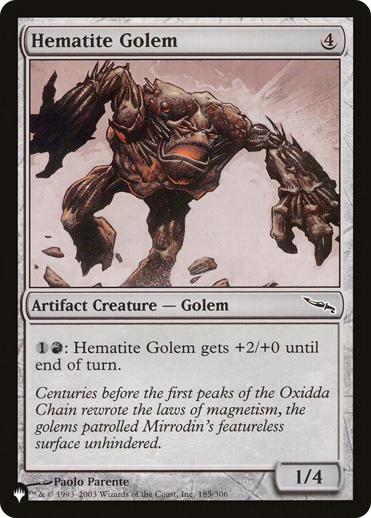 Hematite Golem [The List Reprints] | Kessel Run Games Inc. 