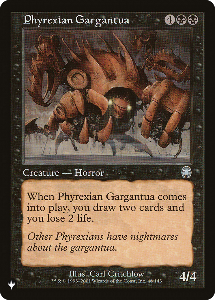 Phyrexian Gargantua [The List Reprints] | Kessel Run Games Inc. 