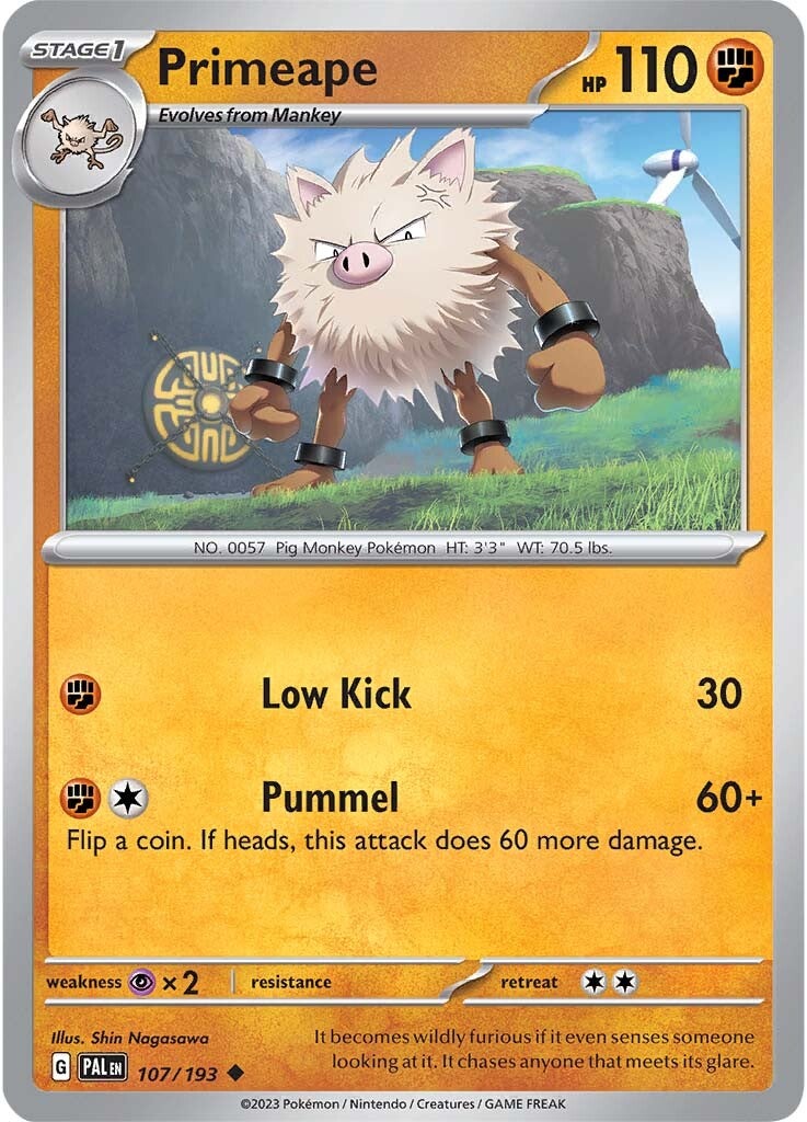 Primeape (107/193) [Scarlet & Violet: Paldea Evolved] | Kessel Run Games Inc. 