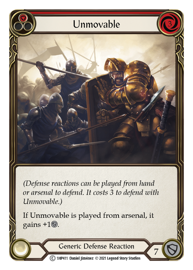 Unmovable (Red) [1HP411] (History Pack 1) | Kessel Run Games Inc. 