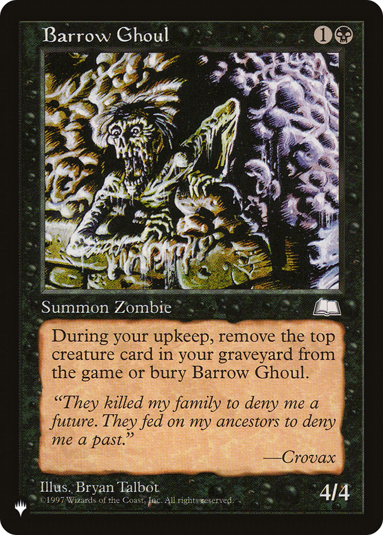 Barrow Ghoul [The List] | Kessel Run Games Inc. 