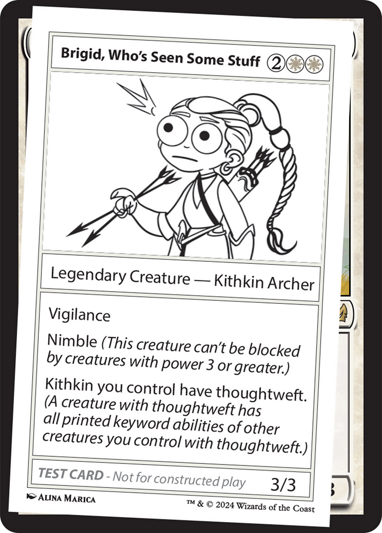 Brigid, Who's Seen Some Stuff [Mystery Booster 2 Playtest Cards] | Kessel Run Games Inc. 