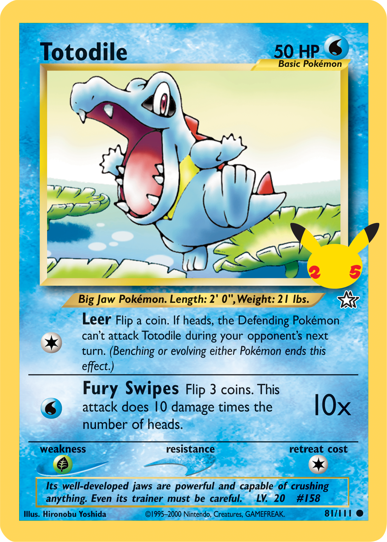 Totodile (81/111) (Jumbo Card) [First Partner Pack] | Kessel Run Games Inc. 