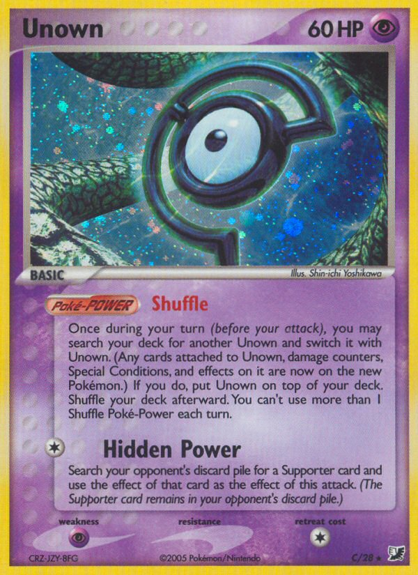 Unown (C) (C/28) [EX: Unseen Forces] | Kessel Run Games Inc. 