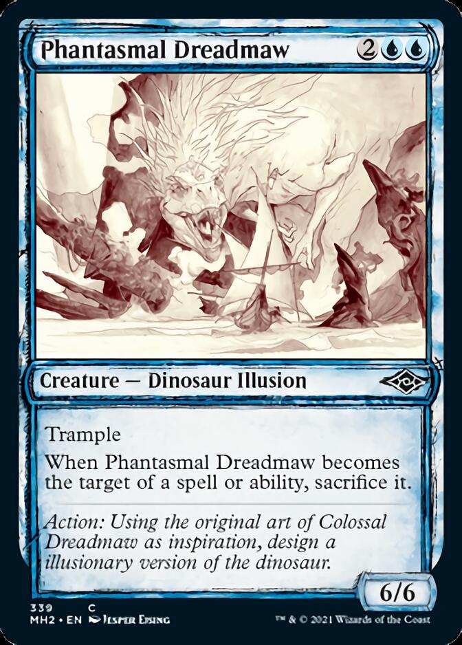 Phantasmal Dreadmaw (Sketch) [Modern Horizons 2] | Kessel Run Games Inc. 