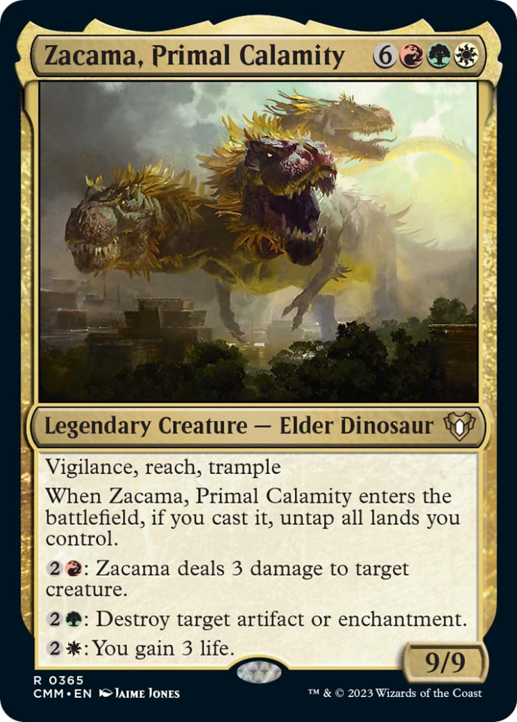 Zacama, Primal Calamity [Commander Masters] | Kessel Run Games Inc. 