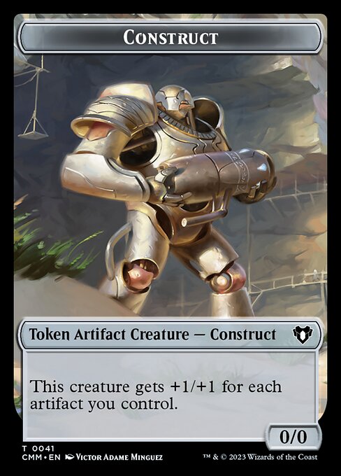 Elemental (0026) // Construct (0041) Double-Sided Token [Commander Masters Tokens] | Kessel Run Games Inc. 