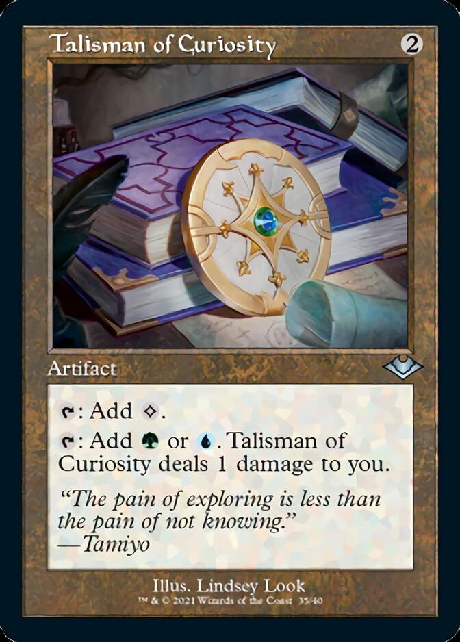 Talisman of Curiosity (Retro Foil Etched) [Modern Horizons] | Kessel Run Games Inc. 