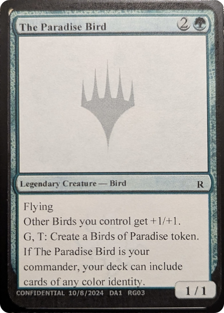 The Paradise Bird [Mystery Booster 2 Playtest Cards] | Kessel Run Games Inc. 