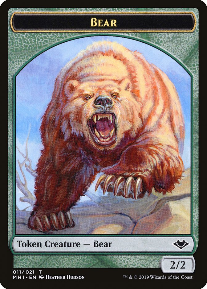 Elemental (008) // Bear (011) Double-Sided Token [Modern Horizons Tokens] | Kessel Run Games Inc. 