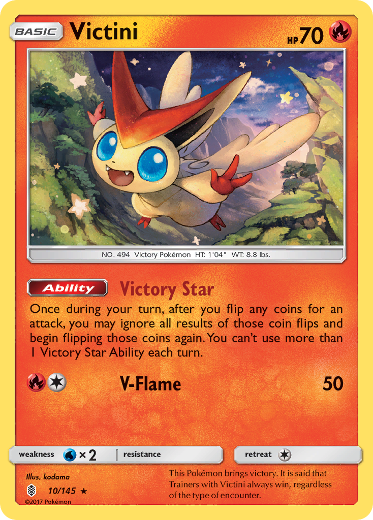 Victini (10/145) [Sun & Moon: Guardians Rising] | Kessel Run Games Inc. 