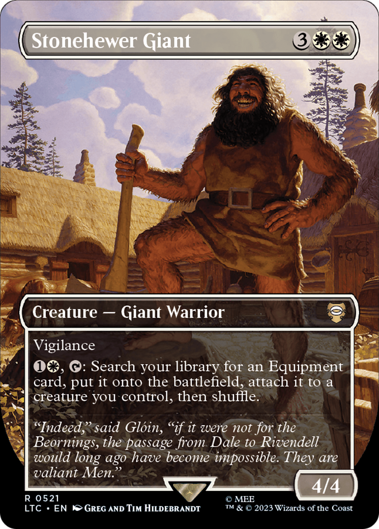 Stonehewer Giant (Borderless) [The Lord of the Rings: Tales of Middle-Earth Commander] | Kessel Run Games Inc. 