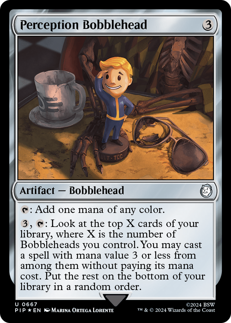 Perception Bobblehead (Surge Foil) [Fallout] | Kessel Run Games Inc. 