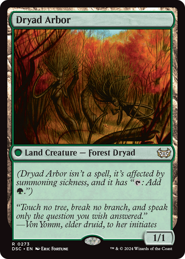 Dryad Arbor [Duskmourn: House of Horror Commander] | Kessel Run Games Inc. 