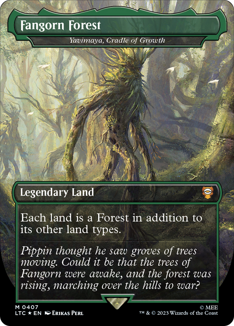 Fangorn Forest - Yavimaya, Cradle of Growth (Surge Foil Realms and Relics) [The Lord of the Rings: Tales of Middle-Earth Commander] | Kessel Run Games Inc. 