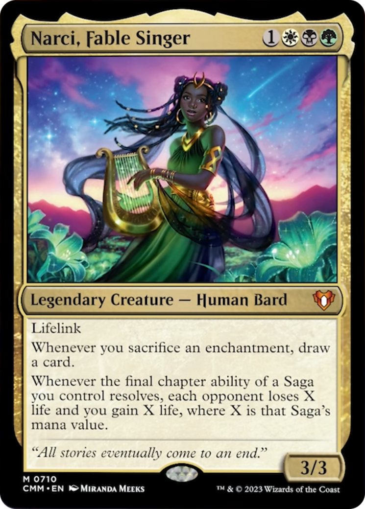 Narci, Fable Singer [Commander Masters] | Kessel Run Games Inc. 