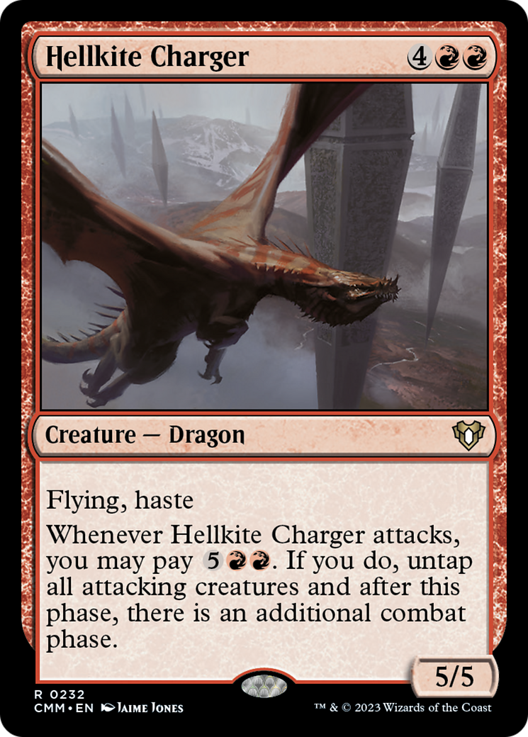 Hellkite Charger (Foil Etched) [Commander Masters] | Kessel Run Games Inc. 