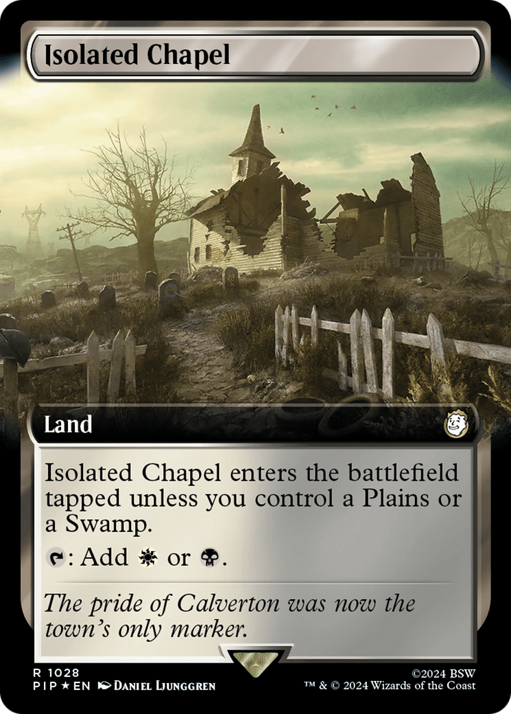 Isolated Chapel (Extended Art) (Surge Foil) [Fallout] | Kessel Run Games Inc. 