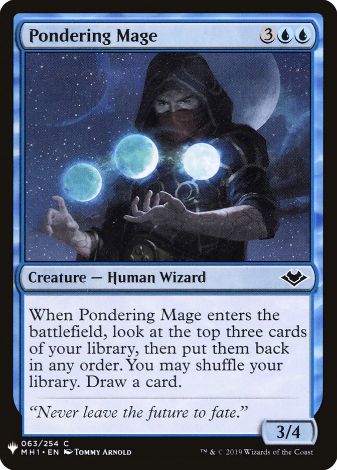 Pondering Mage [Mystery Booster] | Kessel Run Games Inc. 