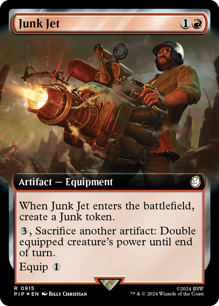 Junk Jet (Extended Art) (Surge Foil) [Fallout] | Kessel Run Games Inc. 