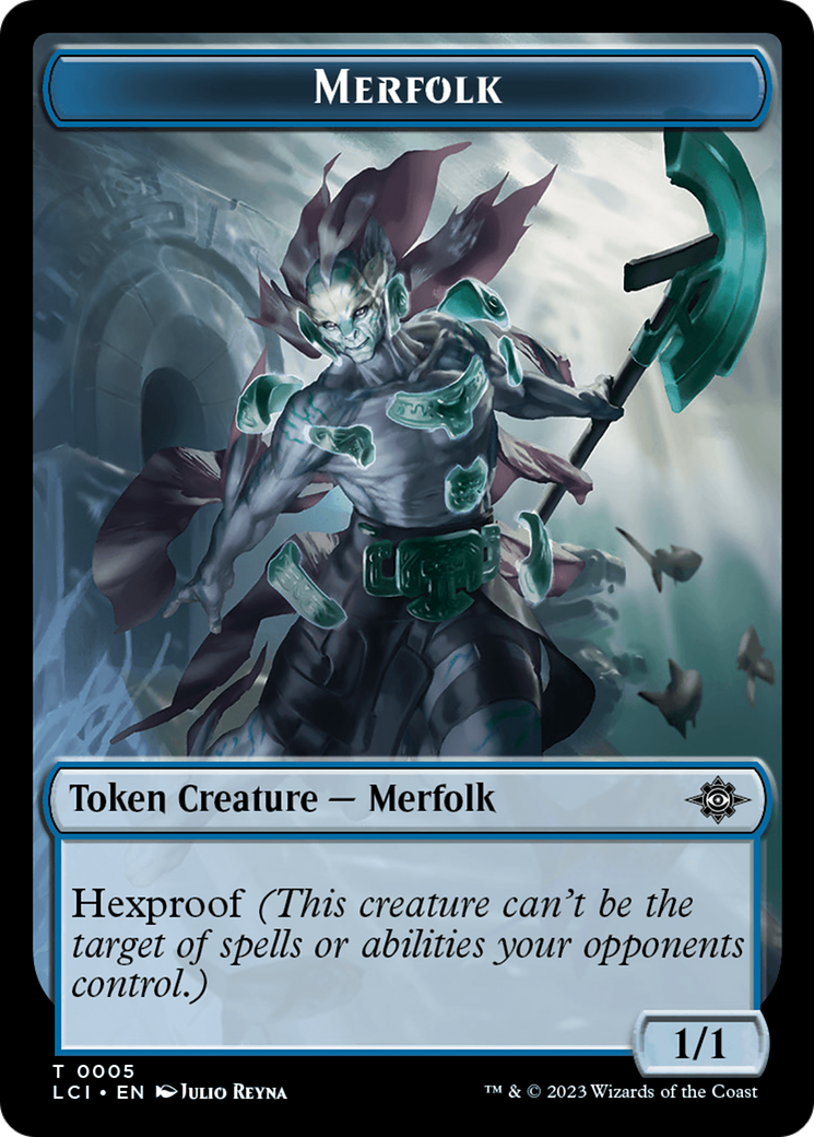 Copy // Merfolk (0005) Double-Sided Token [The Lost Caverns of Ixalan Commander Tokens] | Kessel Run Games Inc. 