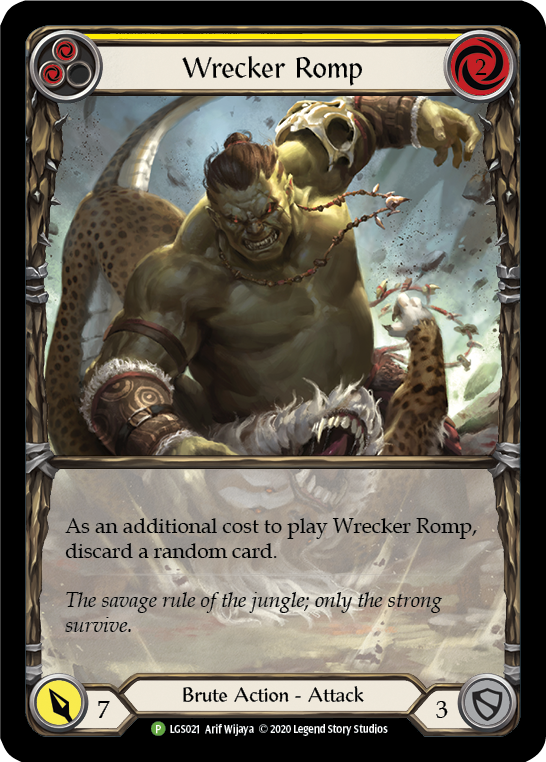 Wrecker Romp (Yellow) [LGS021] (Promo)  Rainbow Foil | Kessel Run Games Inc. 