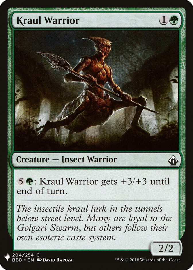 Kraul Warrior [Mystery Booster] | Kessel Run Games Inc. 