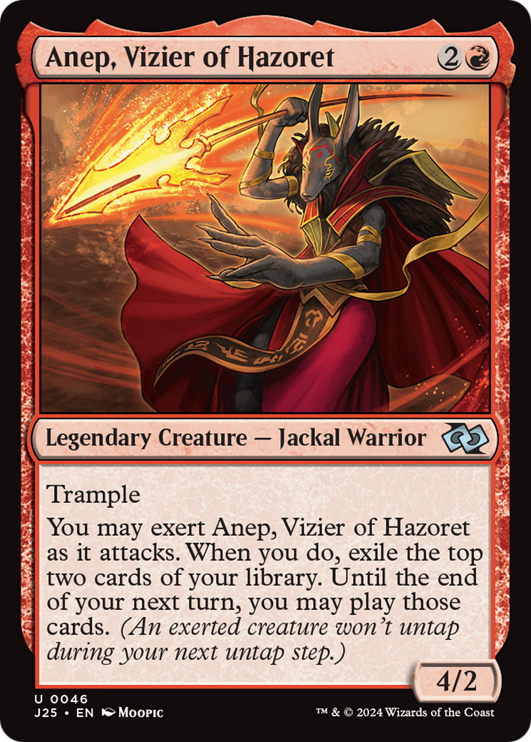 Anep, Vizier of Hazoret (Anime) [Foundations Jumpstart] | Kessel Run Games Inc. 