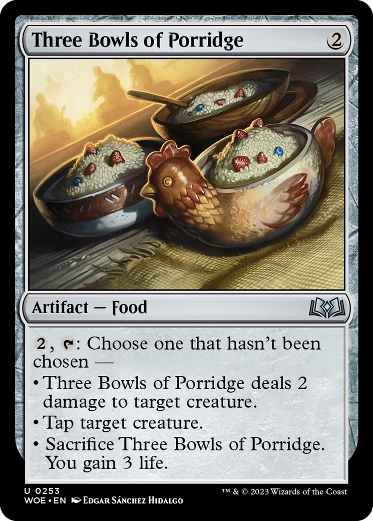 Three Bowls of Porridge [Wilds of Eldraine] | Kessel Run Games Inc. 