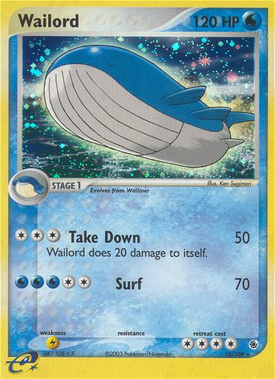 Wailord (14/109) [EX: Ruby & Sapphire] | Kessel Run Games Inc. 