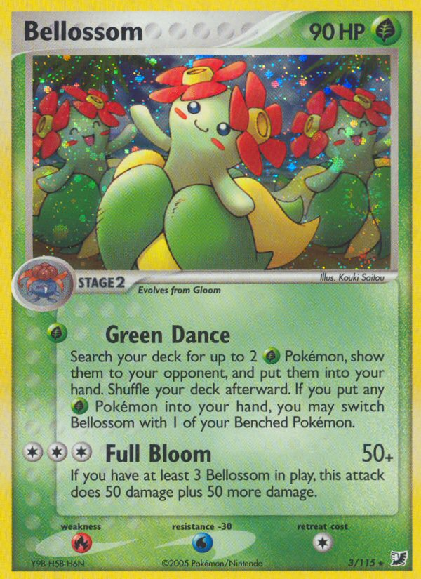 Bellossom (3/115) [EX: Unseen Forces] | Kessel Run Games Inc. 