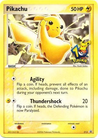 Pikachu (012) (10th Anniversary Promo) [Miscellaneous Cards] | Kessel Run Games Inc. 