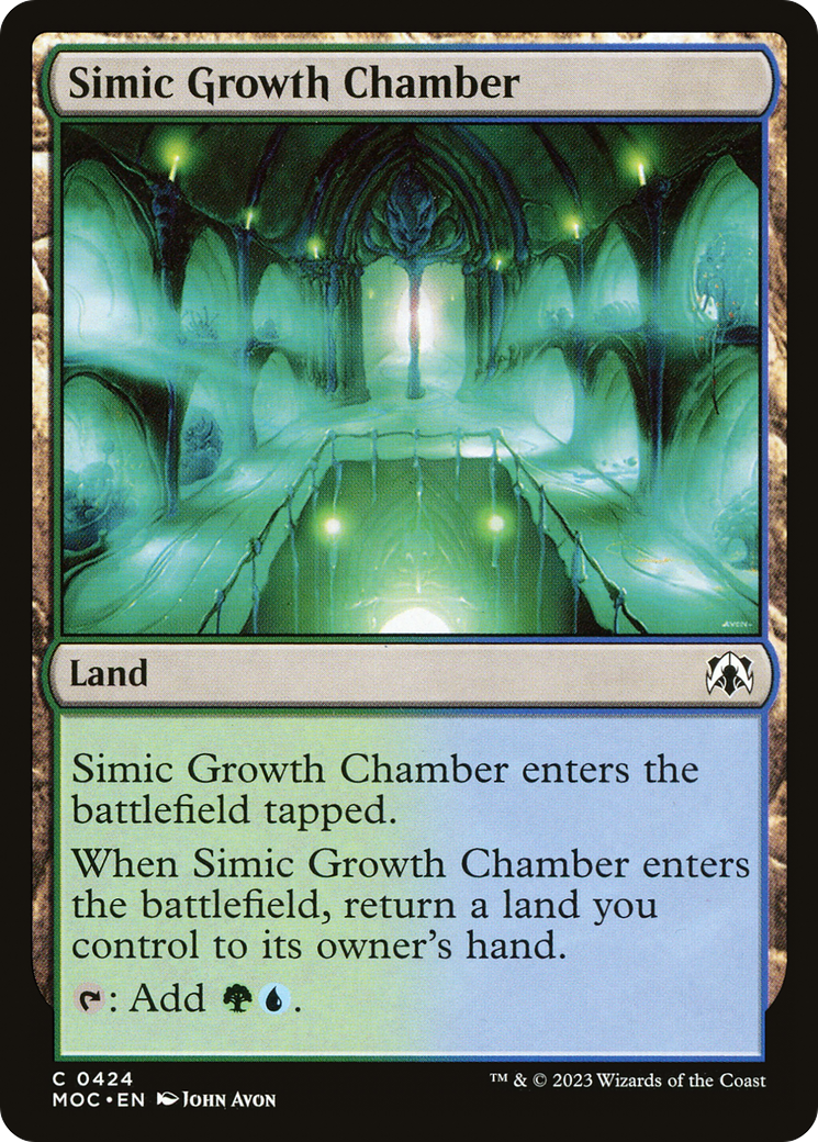 Simic Growth Chamber [March of the Machine Commander] | Kessel Run Games Inc. 