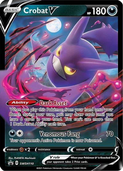 Crobat V (SWSH110) [Sword & Shield: Black Star Promos] | Kessel Run Games Inc. 