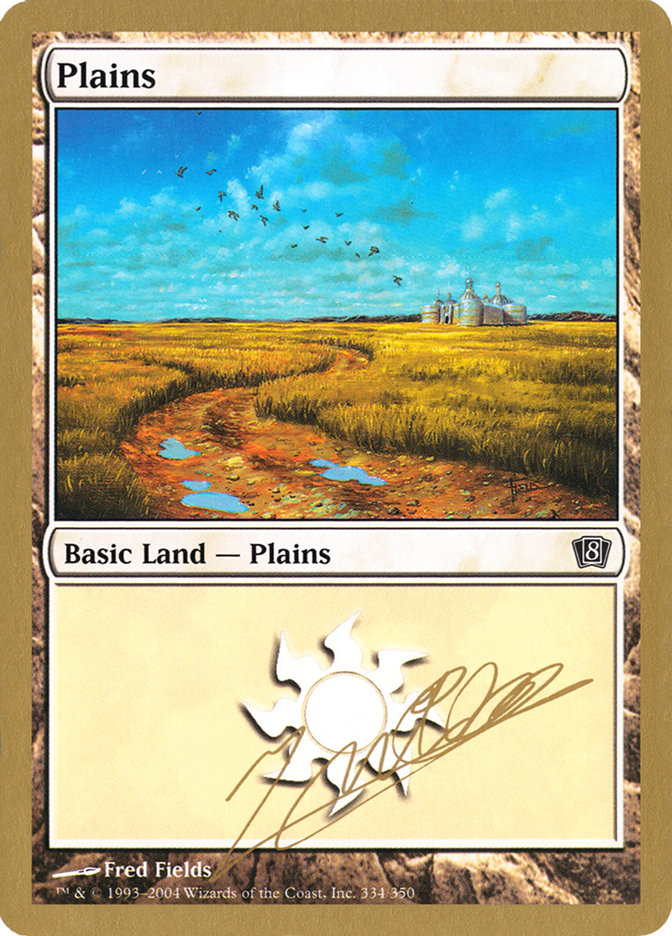 Plains (jn334) (Julien Nuijten) [World Championship Decks 2004] | Kessel Run Games Inc. 